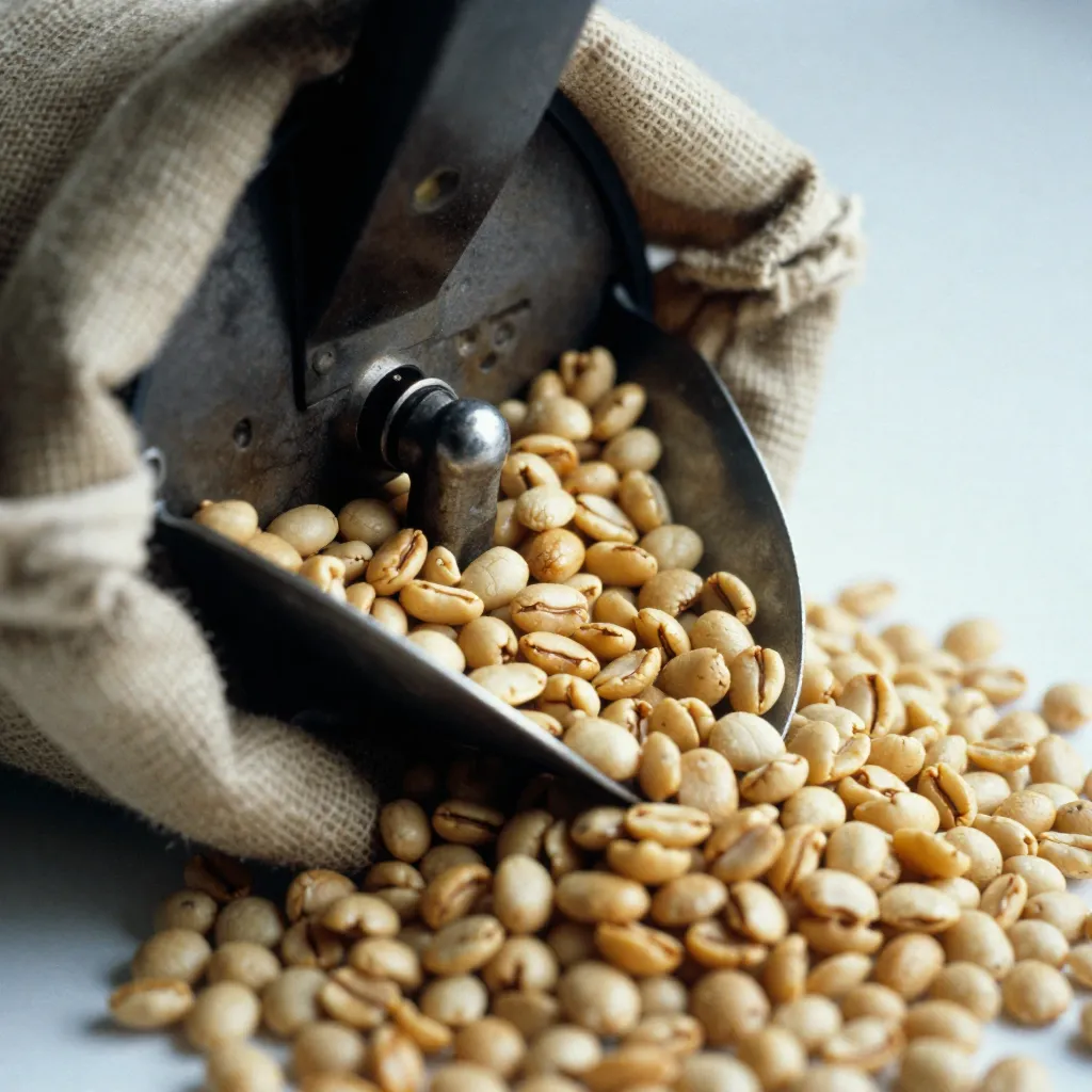 Coffee bean development stages